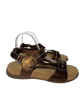 Clarks Women's Roseville Mae Leather Sling-Back Sandals Size 12M